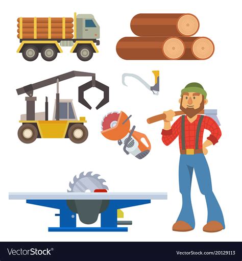 Logging Equipment Clipart