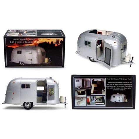 Buy Motor city classics New 1:18 Collection - Silver Airstream Aluminum ...