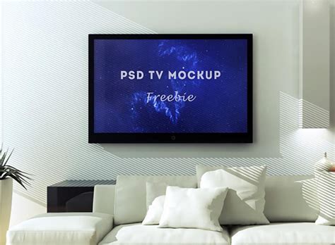 TV on Wall Mockup | Web design mockup, Photoshop mockup, Design freebie