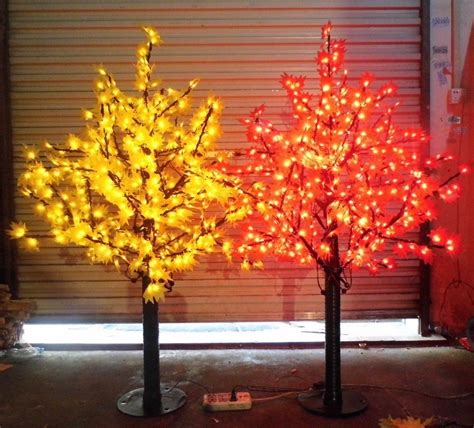 636 LEDs 5ft Height LED Maple Tree LED Christmas Tree Light Waterproof ...