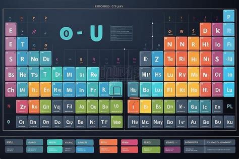 Premium Photo | Interactive periodic table on a touchscreen display vector illustration in flat ...