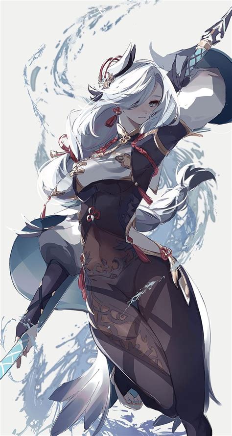 Shenhe Browse Shenhe with collections of Anime, Art, Fanart, Genshin ...