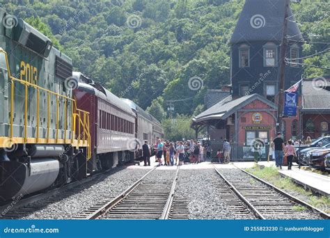 Jim Thorpe Pennsylvania Historic Town Train Station Editorial Image - Image of station, touristy ...