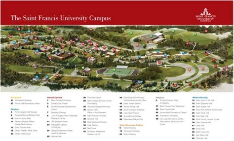 Saint Francis University Campus Map - Map