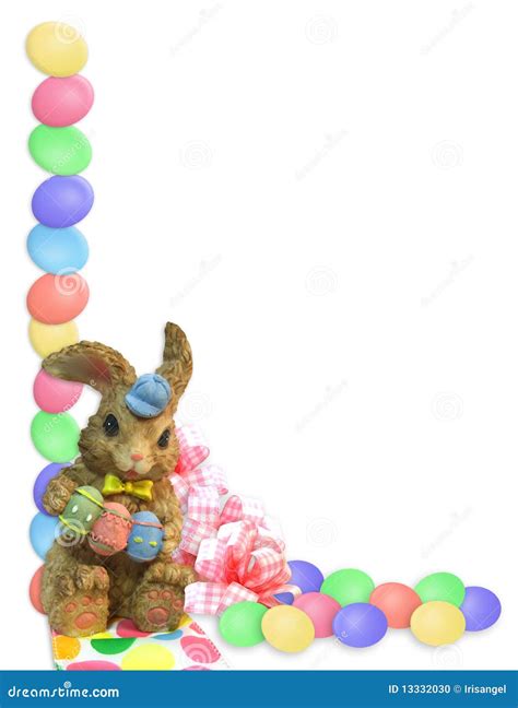 Easter Border Eggs Bunny Stock Photo - Image: 13332030