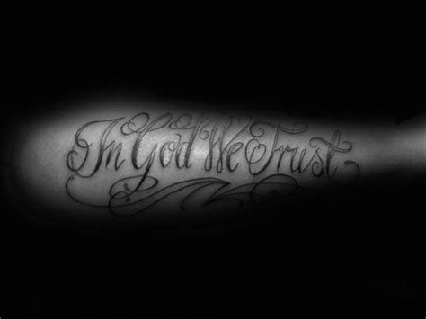 In God I Trust Wrist Tattoo – SkinTots.com