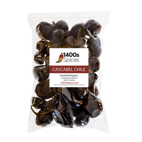 1lb Cascabel Dried Whole Chile Peppers, Chili Seco Pods for Authentic ...