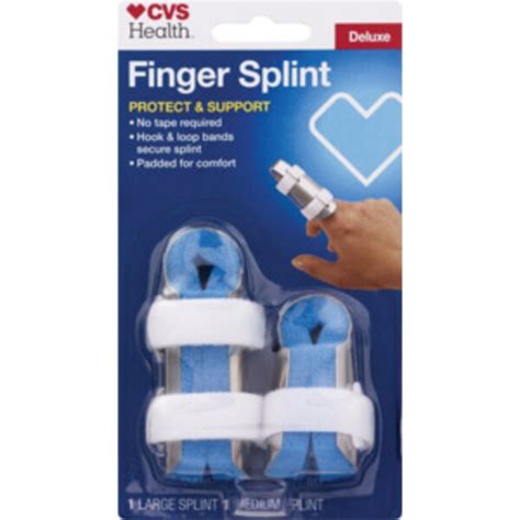 CVS Health Finger Splint Deluxe Aluminum/Foam | Pick Up In Store TODAY at CVS