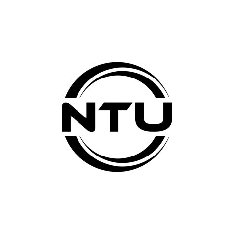 NTU letter logo design in illustration. Vector logo, calligraphy ...