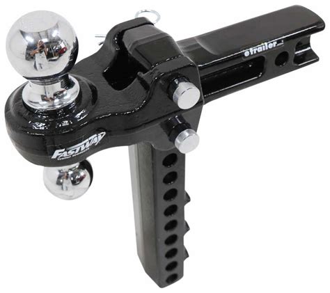 Flash Strong Solid Steel 2-Ball Mount - 2" Hitch - 10" Drop, 11" Rise ...