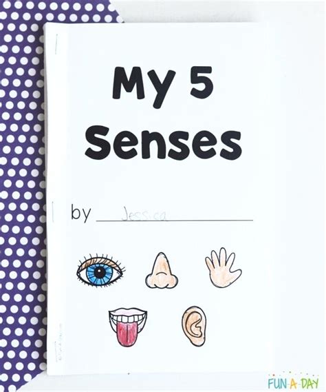 My 5 Senses Printable Book for Kids - Fun-A-Day!