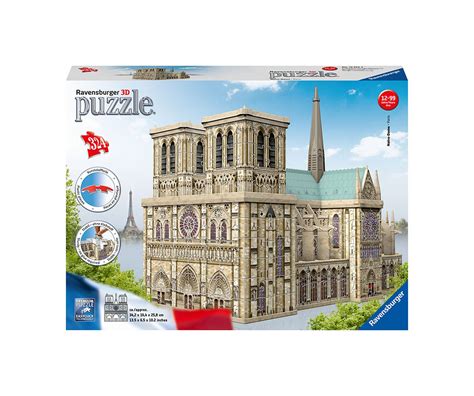 Notre Dame - Puzzle 3D Building Maxi Ravensburger - Toys Center