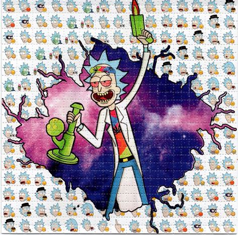 Rick Emojis Rick and Morty BLOTTER Art perforated acid art | Etsy