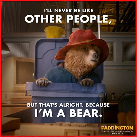 Paddington Bear Quote: Be Yourself!