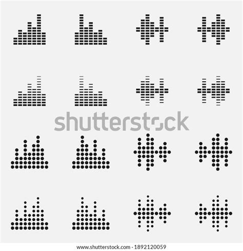 Set Sound Waves Black White Vector Stock Vector (Royalty Free) 1892120059 | Shutterstock