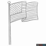 American Flag Coloring Page  Easy Drawing Guides sketch template