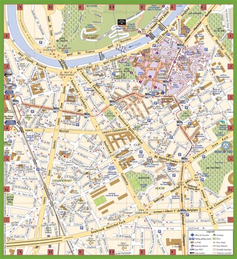 Grenoble tourist map