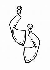 Earrings Coloring Pages At GetDrawings  Free Download sketch template