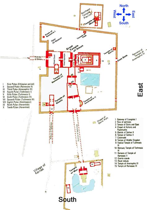 Map Temple of Karnak and Mut Areal | It is a good time to go… | Flickr