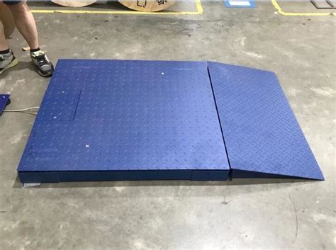 5 Ton Digital Platform Floor Scale With Ramp / Portable Industrial Floor Scales