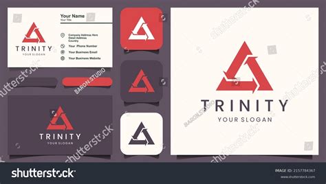 Trinity Icon Vector Logo Template Illustration Stock Vector (Royalty ...