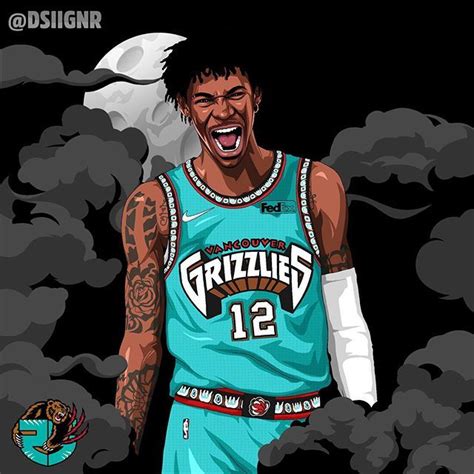 DSIIGNR on Instagram: “ROY? 👶🐻 // @jamorant @memgrizz” | Ja morant style, Nba art, Nba artwork