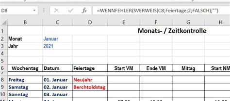 Excel Formeln WENN(UND) mit SVERWEIS und WOCHENTAGEN in einer einzigen ...