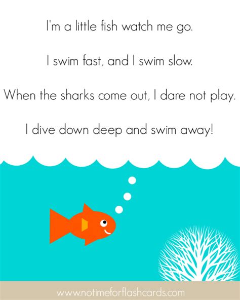 Little Fish Song for Preschool - No Time For Flash Cards