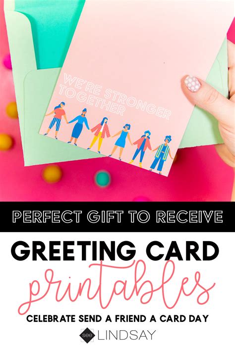 National Send a Friend a Card Day Printable - seeLINDSAY