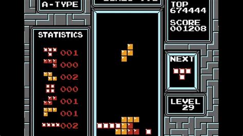 NES classic tetris: Insane KILL-SCREEN T-SPIN - YouTube