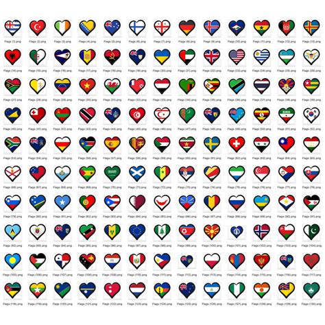 All World Flags SVG Country Flags SVG Heart Flags Svg Flags - Etsy