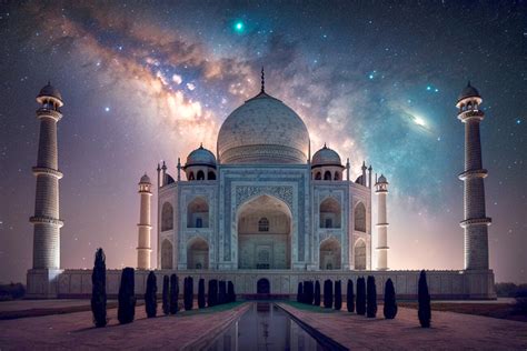 Taj Mahal At Night