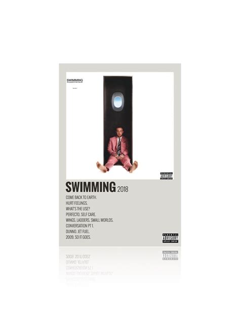 Mac Miller Swimming Album Cover Poster, Mac Miller Poster, Swimming ...