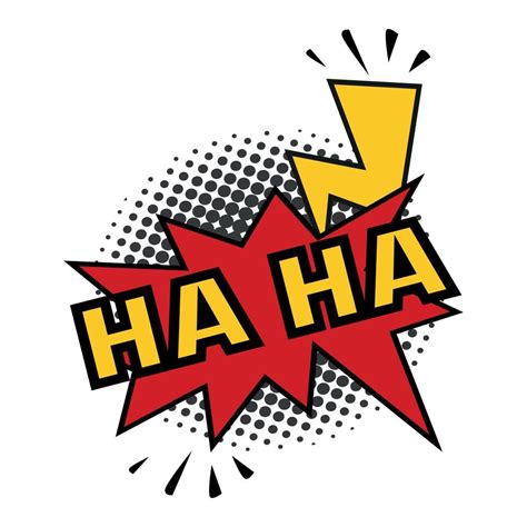 Comic lettering HA-HA on white background - Vector 3585266 Vector Art ...