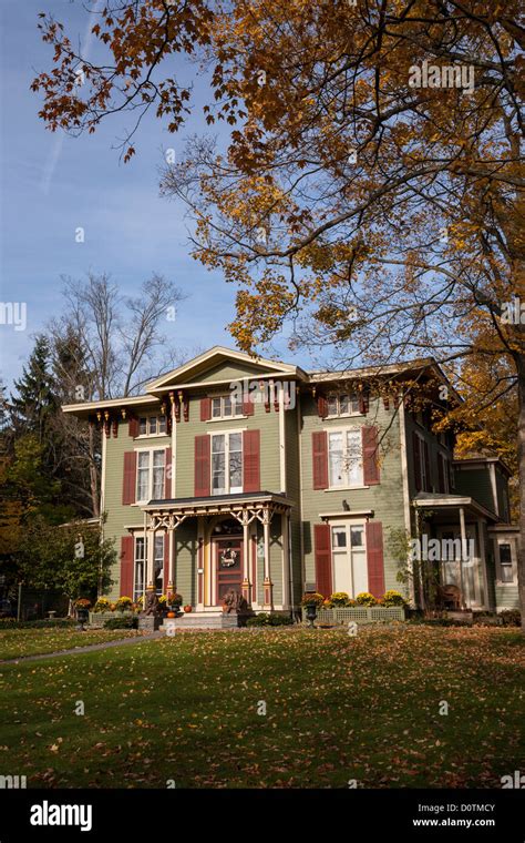 Italianate mansion intricate victorian cooperstown hi-res stock photography and images - Alamy