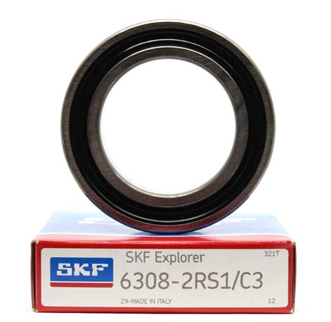 SKF 6308-2RS1 C3 40x90x23 mm 6308-2RS1/C3 Rubber Seal Ball Bearing 6308 2RS C3 | eBay