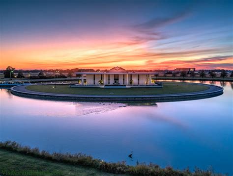 Stuhr Building at dusk | Architect Edward Durell Stone drew … | Flickr