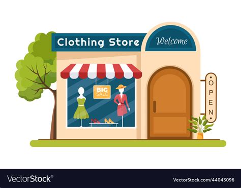 Fashion clothing store for women template hand Vector Image