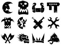 Tactical Command | View topic - Ork icons/decals for download | Glyphs symbols, Warhammer 40k ...