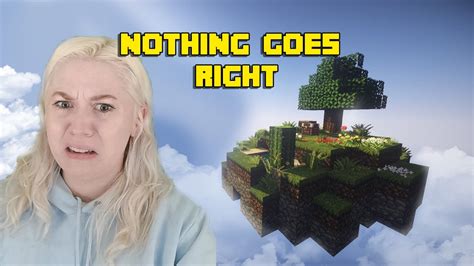 I tried the Minecraft Skyblock challenge... - YouTube