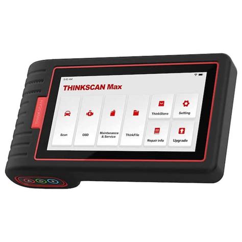 Thinkcar 6 in. OBD2 Scanner Car Code Reader Tablet Vehicle Diagnostic Tool THINKSCAN MAX ...