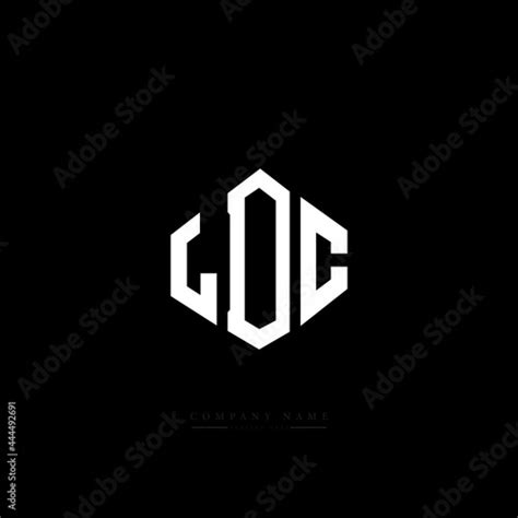 LDC letter logo design with polygon shape. LDC polygon logo monogram ...