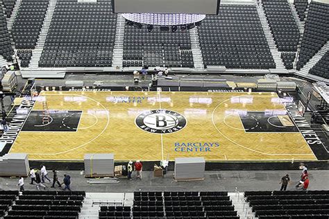 The Brooklyn Nets reveal their new, herringbone-patterned home court ...