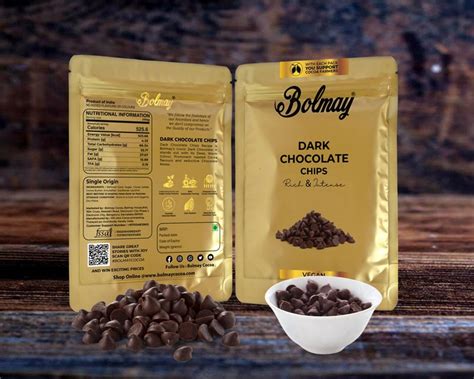 Premium Dark Chocolate Chips | Bolmay Cocoa