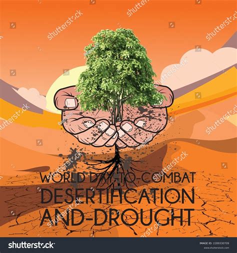 World Day Combat Desertification Drought Poster Stock Vector (Royalty Free) 2289330709 ...