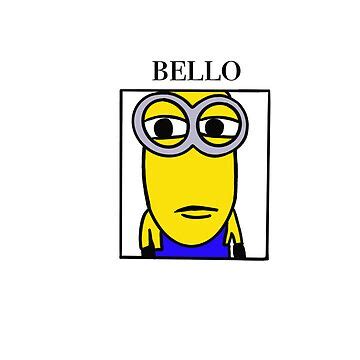 "Bello minion meme" Sticker for Sale by silver-hippie | Redbubble