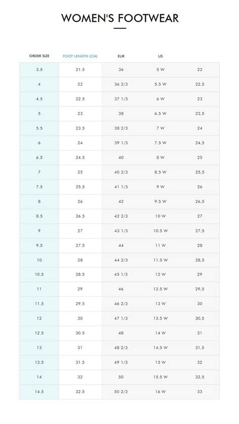 Salomon Size Guide