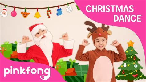 S-A-N-T-A | Christmas Dance | Dance Along | Pinkfong Songs for Children | Kids songs, Christmas ...