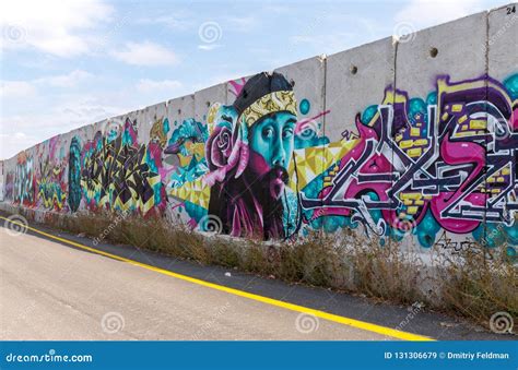 Concrete Security Separation Fence on the Border between Israel and ...