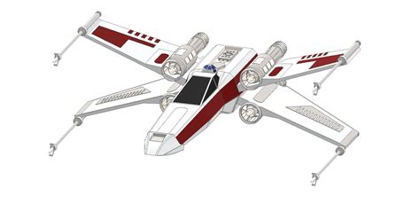 Star Wars X-Wing 3D Model by Adyleon